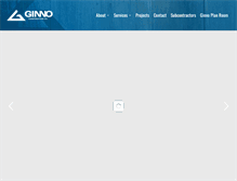 Tablet Screenshot of ginnoconstruction.com